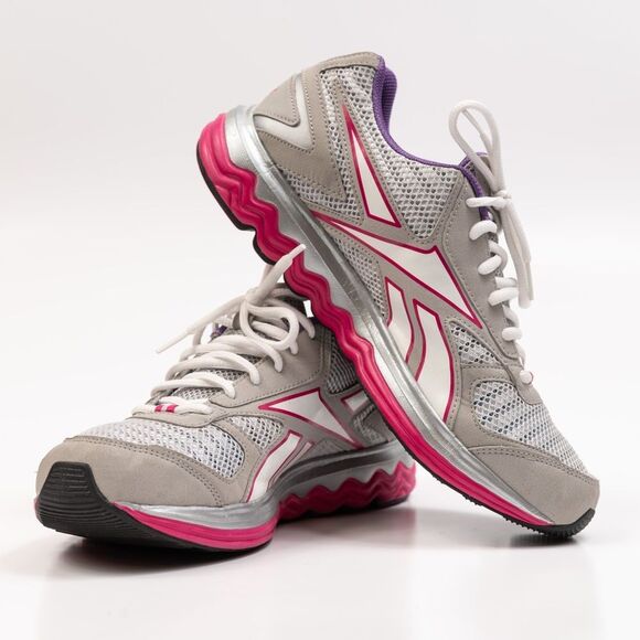 Reebok DMX Ride Sneakers gray pink Shoes size 10 - Picture 10 of 12